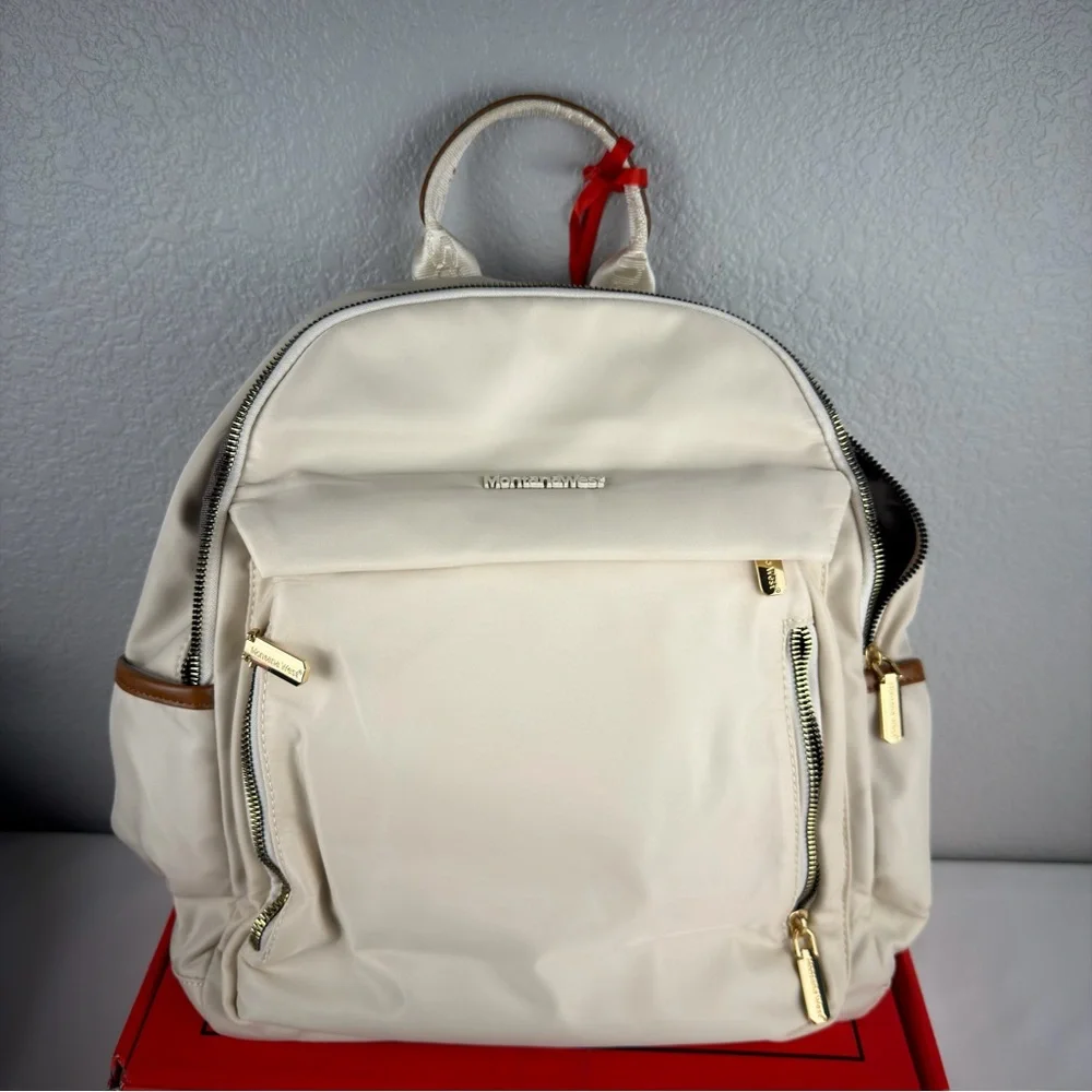 NWOT Montana West Medium Backpack for Women Lightweight Backpack Purse Beige - Picture 4 of 11